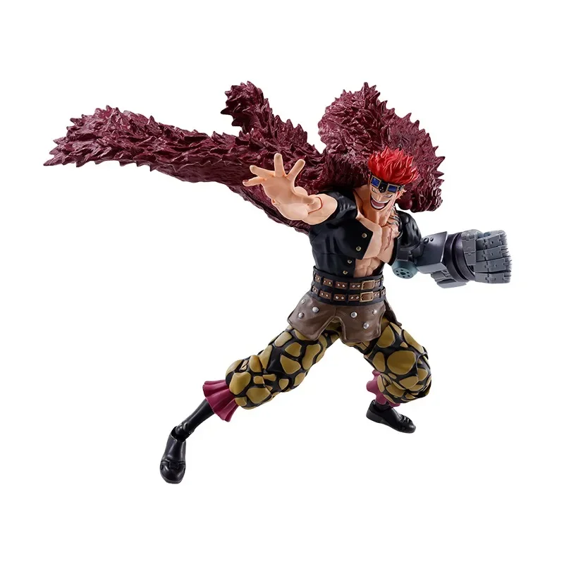 Original Bandai Anime ONE PIECE Eustass Kid-The Raid on Onigashima-SHF modelo juguetes figuras de acción regalos coleccionables niños