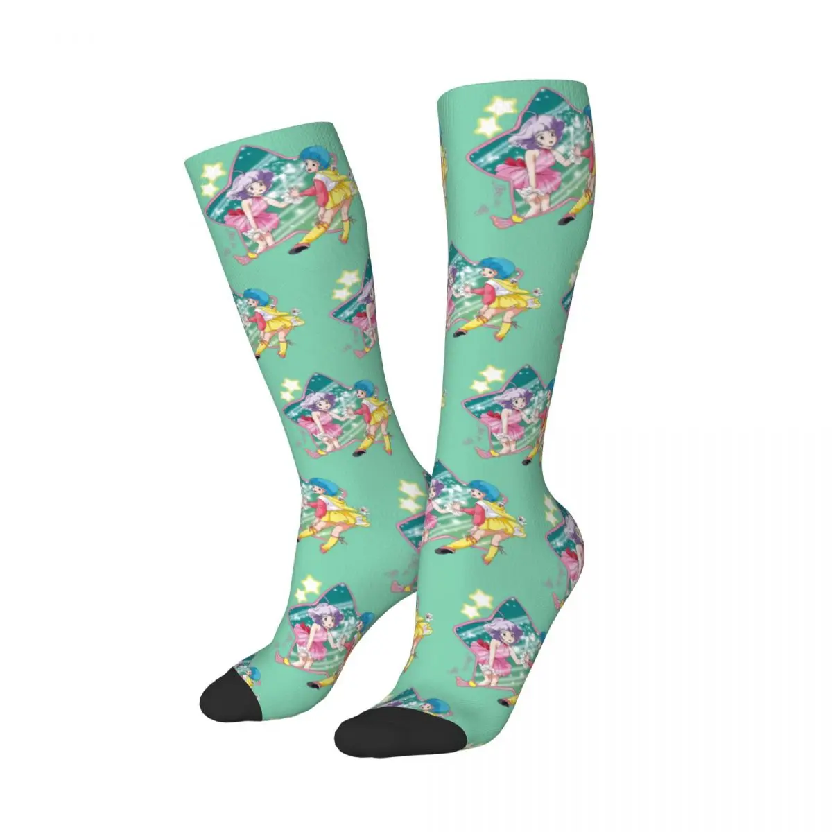 Chaussettes miroir mami crémeuses pour hommes et femmes, bas Harajuku, chaussettes longues toutes saisons, accessoires pour cadeau d'anniversaire, haute qualité