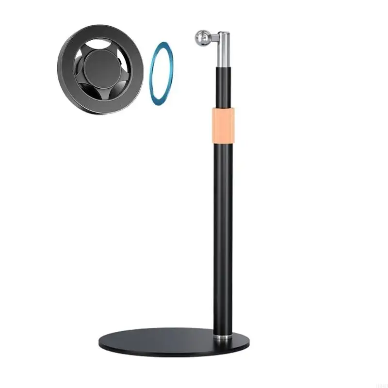 Adjustable Height Phone Stand For 4 To 7 foot Smartphones Having Complete turn And Two Mounts Perfect For Live Streaming H8WD