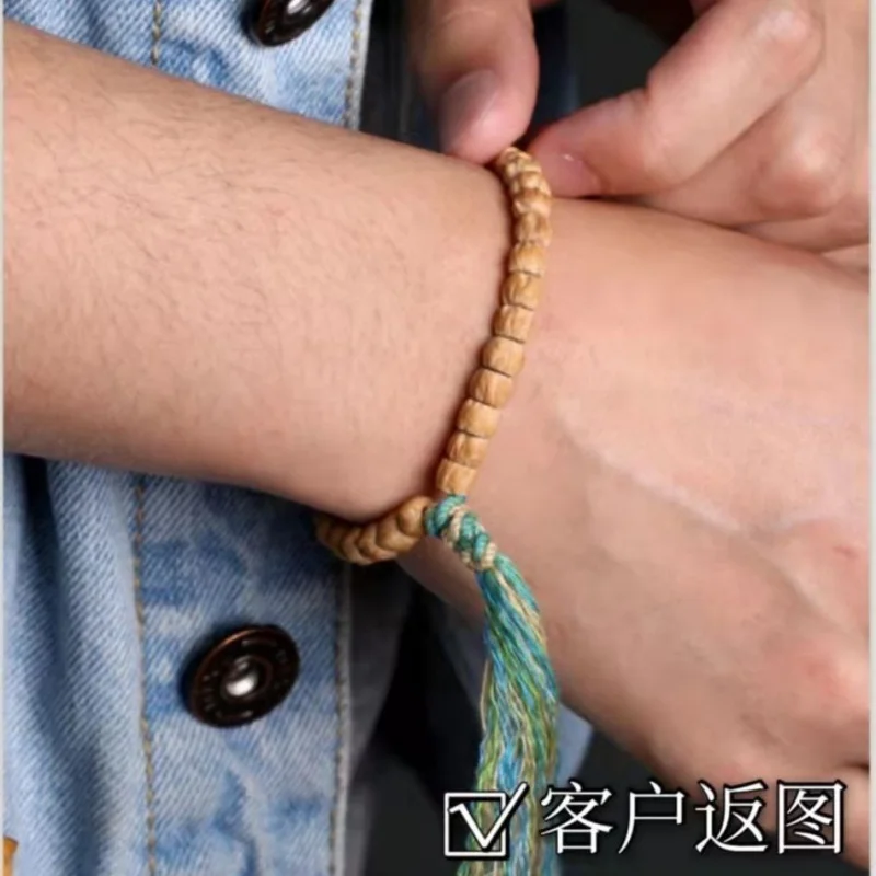 Passion Fruit Seeds Single Circle 36 Piectables-Autograph Boshi Hand Bracelet-Held Walnut Light Bead Be