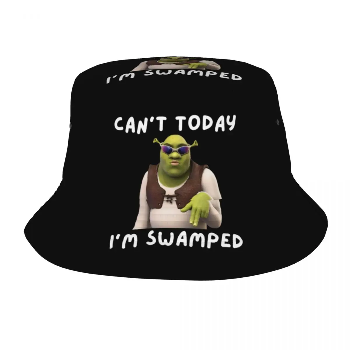 Shreks Tie Dye Bucket Hat for Teen Beach Sun Hat Casual Packable for Outdoor Sports Fishing Caps Headwear image 3