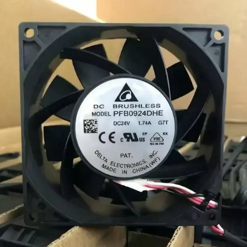 Original Delta PFB0924DHE GHE UHE 24V 9238mm Variable Frequency Cooling Fan for High Air Volume Applications
