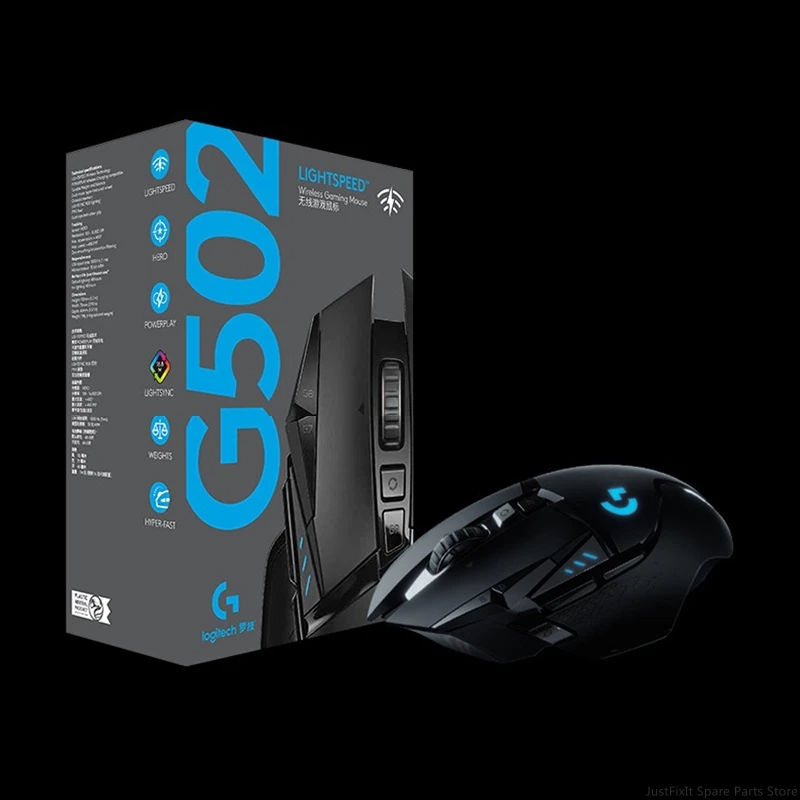 Imagem -02 - Mouse para Jogos sem Fio Sensor 16k 16000dpi Hero Lightsync Rgb para Windows Mac os Logitech-g502