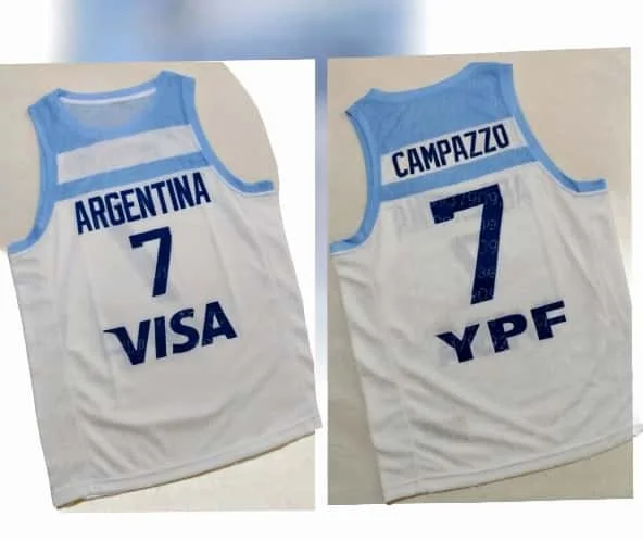 New Summer Parent Child Sports Competition Argentina Campazzo Ball Jacket Outdoor Sports Quick Drying Breathable Thin Tank Top