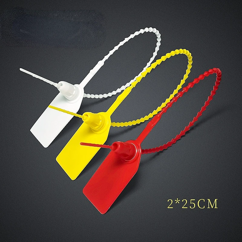 

1000PCS Disposable Plastic Sealing Tags Anti-Counterfeit Buckles for Clothes Shoes Boxes and Bags