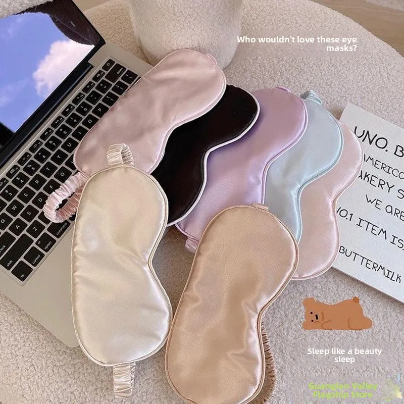 

Breathable Unisex Sleep Eye Mask Cool Summer Ins Style Light Blocking Eye Cover for Students Home Use Sleep Aid Eye Shield