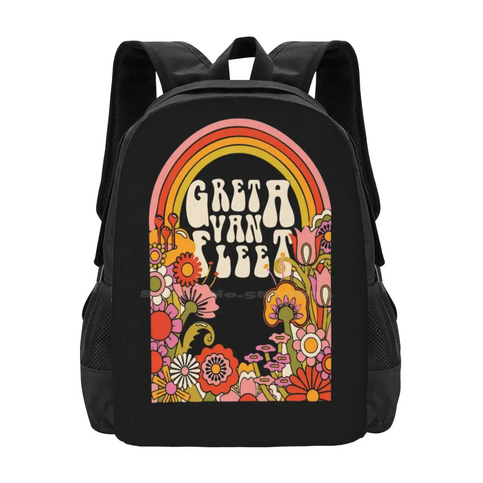 Retro Musical Greta Van Fleet Shirt 3 Hot Sale Schoolbag Backpack Fashion Bags Greta Van Fleet Bands Musicians Artist From The