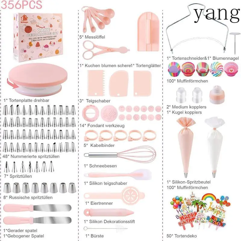CX handmade DIY cake decoration piping nozzle, cake baking set