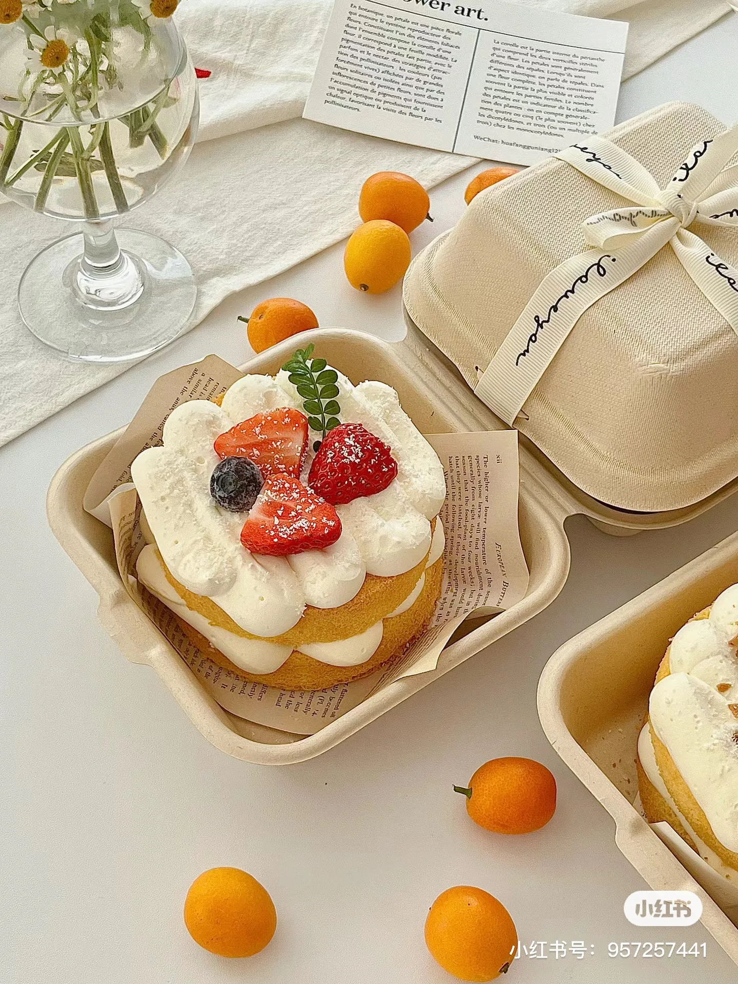 10pcs picnic lunch box disposable lunch box cake box pulp burger box tiramisu biodegradable packaging box