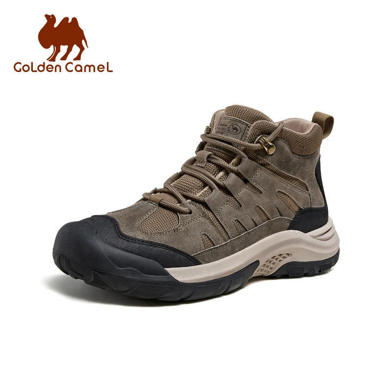 GOLDEN CAMEL Hiking Shoes Thick-Soled Men\'s Winter Boots Mid-top Trekking Shoes for Men 2024 New Casual Climbing Non-slip