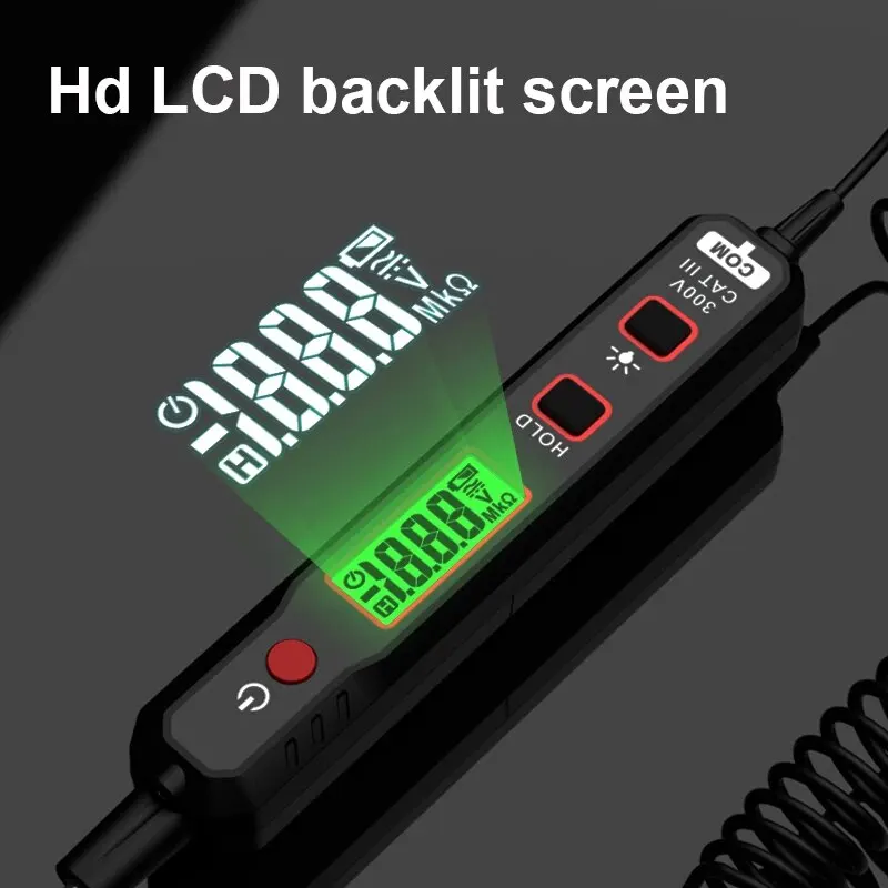 HT86A Car Voltage Detector Pen Automobile Fault Maintenance Circuit Tester Digital Backlight Car Fuse Diagnostic Probe Test Pen