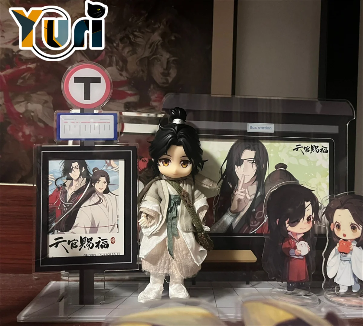 BJD-コスプレ用の取り外し可能なかつら,美しいアクセサリー,手作り,漫画,xie lian hua cheng,ob11,ob22,1/12