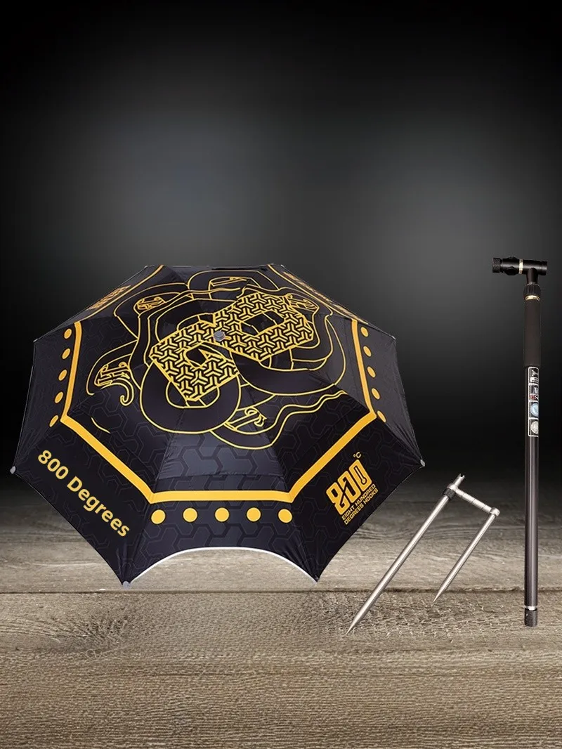 

Bla Knight 800 Deee round Fiing Umbrella 24 Meter Rotatable Sunade Rainproof Fiing Gear Outdoor Cam Travel Supp...