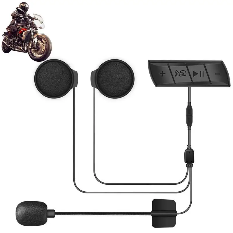 

Waterproof Motorcycle Helmets Headset Auto Answer Sport Headphones Support Voice Dial High Sound Quality Helmet Speakers Hands