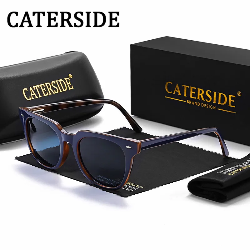 

CATERSIDE Cat Eye Sunglasses Women 2022 Polarized Fashion Men Sun Glasses Driving Goggles Trendy Shades UV400 Zonnebril Heren