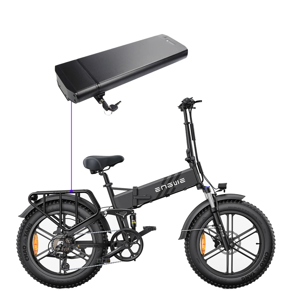 Engwe Engine Pro الرف الخلفي بطارية ليثيوم أيون حزمة 48 فولت 10.4Ah 13Ah 15Ah 17.5Ah ل 250 واط 500 واط 750 واط حامل الدراجة القابل للطي Akku #6