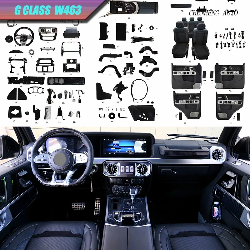 

02-18y Car Interior Komplett set G-Klasse G55G500G63G350D Alt bis Neu 19y Car Interior Modifizierte Teile Autozubehör