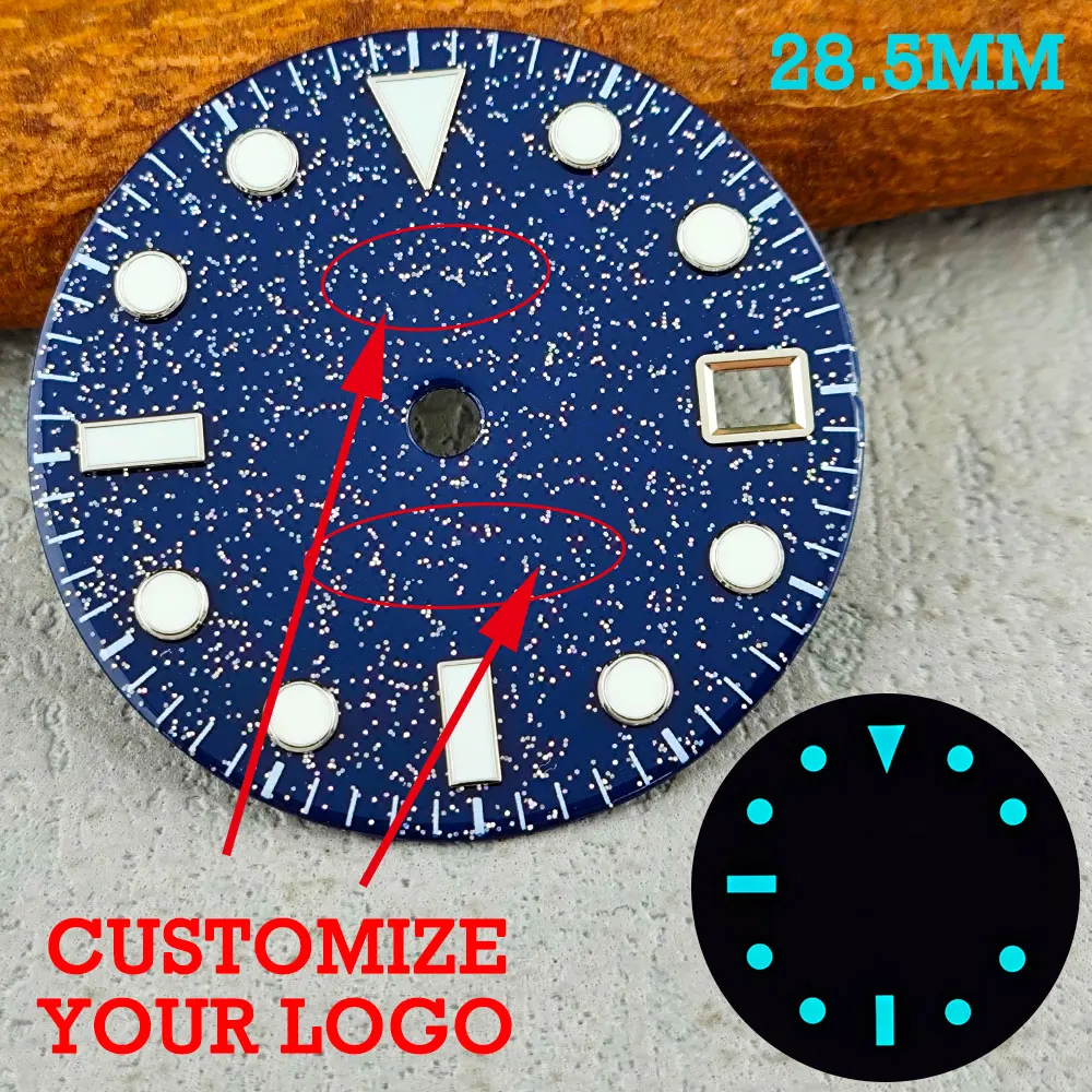 

NH35 dial new starry sky dial customizable dial with blue glow suitable for NH35 movement dial watch accessories