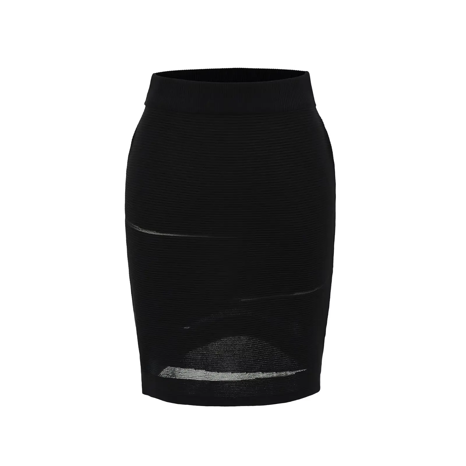 슬리밍 하이 웨이스트 Me f 스커트 여성 여름 섹시 할로우 아웃 디자인 마이크로 탄성 Bodycon ort 스커트 캐주얼 통근용