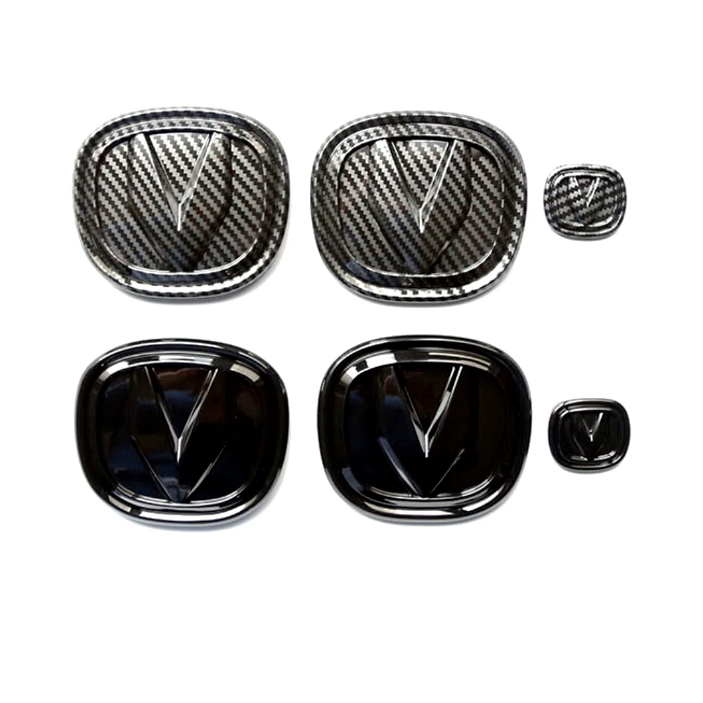 

For Changan UNIV UNI-V 2023-2024 Car Steering Wheel Logo Front Rear Logo Car Wheel Logo Sticker Decor Cover Trim Accessories