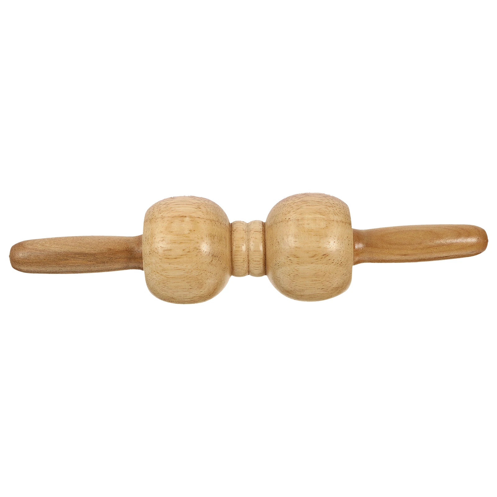 

Wooden Shoulder Neck Massager Fitness Roller Stick Health Care Back Muscle Manual H held Portable Long Service Practical Design