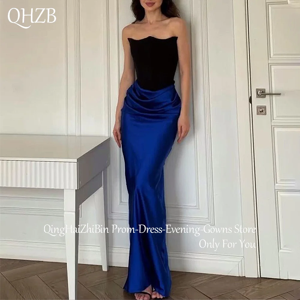 

Customized Elegant Long Evening Dresses for Special Occasions Satin Backless Floor-Length Mermaid Women Gala Party Dress 2025