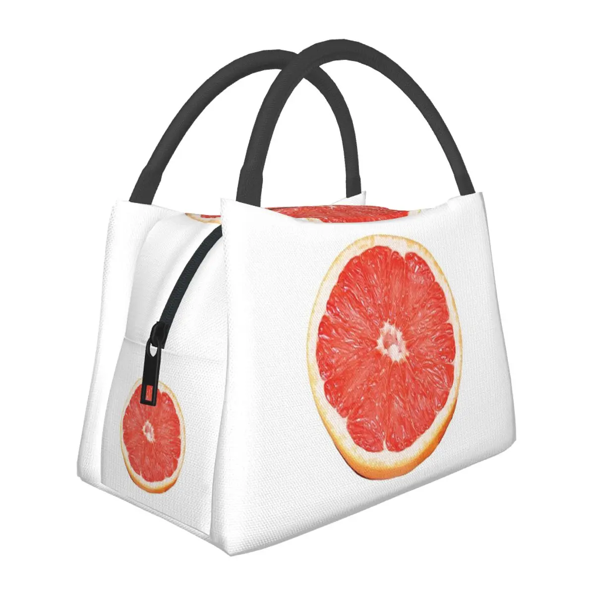 Orange, Grapefruit, Fruit, Red Lunch Bags Insulated Bento Box Lunch Tote Picnic Bags Thermal Bag for Woman Children Travel