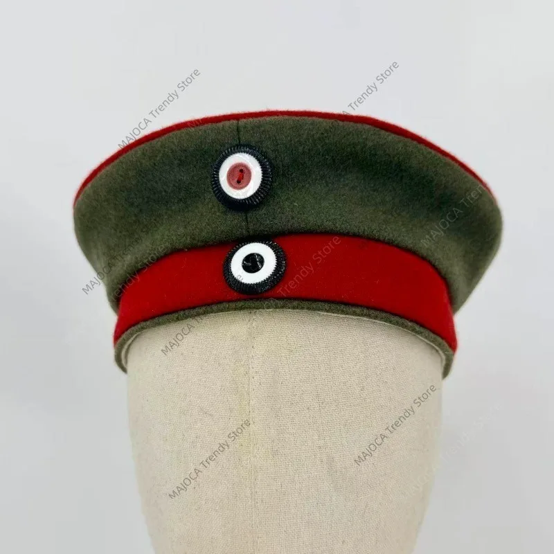 

WWI German Prussian M1910 Field Cap Crutcher Hat Imperial German Army EM Field Mutze Wool Hat Repro Militar Collectibles