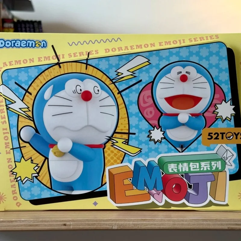 Neue echte Doraemon Emoji Serie Blind Box Anime Action Figure Sammeln Kawaii Spielzeug Desktop Dekoration Geburtstag süßes Geschenk