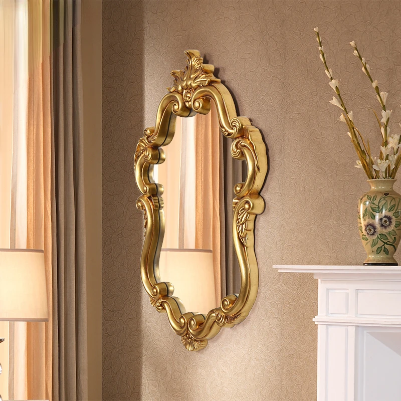 

Waterproof bathroom mirror wall mirror European toilet dressing mirror decorative mirror bathroom mirror porch bathroom mirror