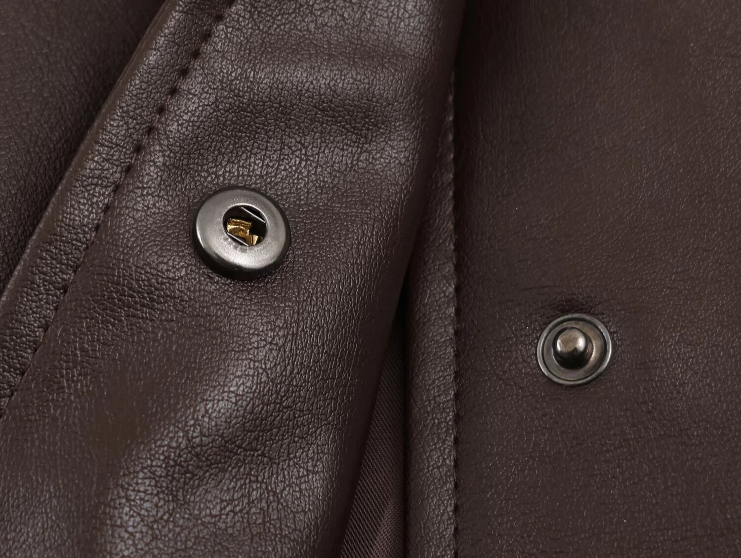 2025 inverno nova moda feminina casual manga comprida couro falso gola jaqueta com alças de embelezamento