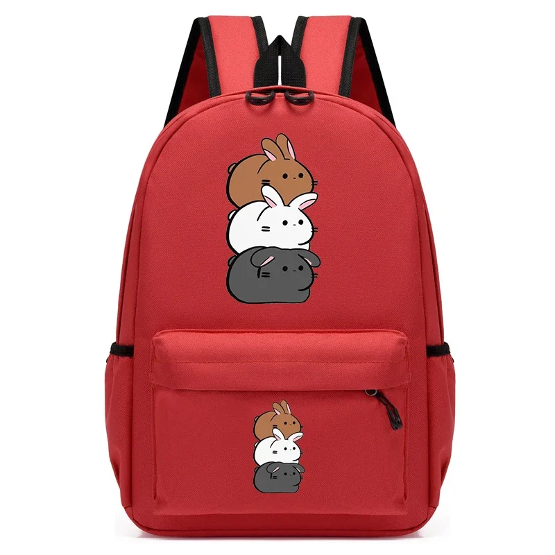 Girls School Backpacks Bunny Cartoon Bookbag Children Nylon Bagpack Kids Satchel Student Bookbag Kindergarten Mochila