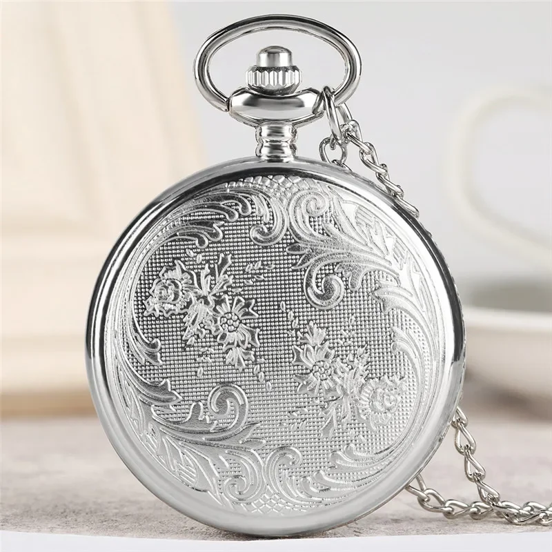 Classic Virgin Mary Jesus Pattern Quartz Pocket Watch Sweater Necklace Chain Clock for Men Women Pendant Watches Souvenir Gifts