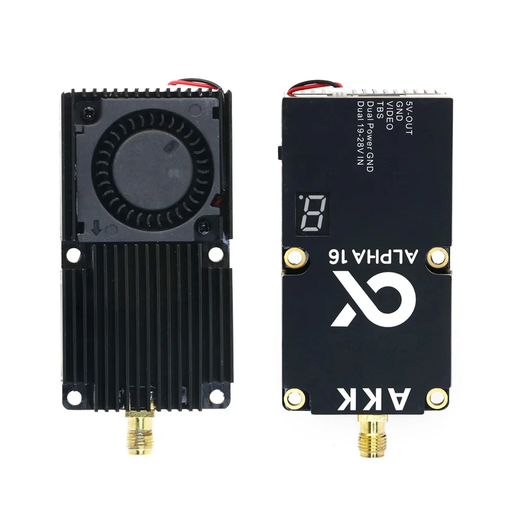 AKK Alpha Series 5.8-6.0GHz FPV Video Transmitter 4W 5W 8W 10W 16W VTX VTX for Long Range Racing Drones