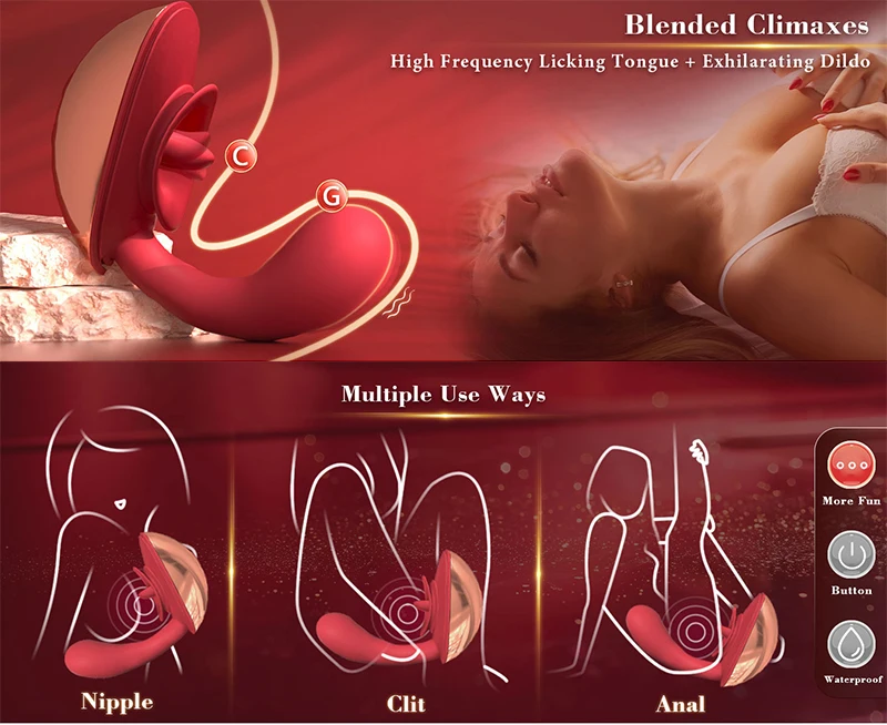 النساء G بقعة جهاز هزاز جنسي سيليكوني للنساء البظر محفز اللسان تقبيل النساء الاستمناء الشرج دسار الكبار لعبة الجنس للإناث 18 +