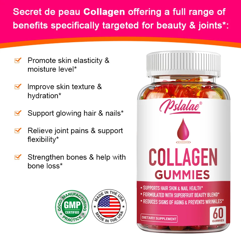 Collagen Gummies - Support Healthy Hair, Skin and Nails, Formulated with A Superfruit Beauty Blend