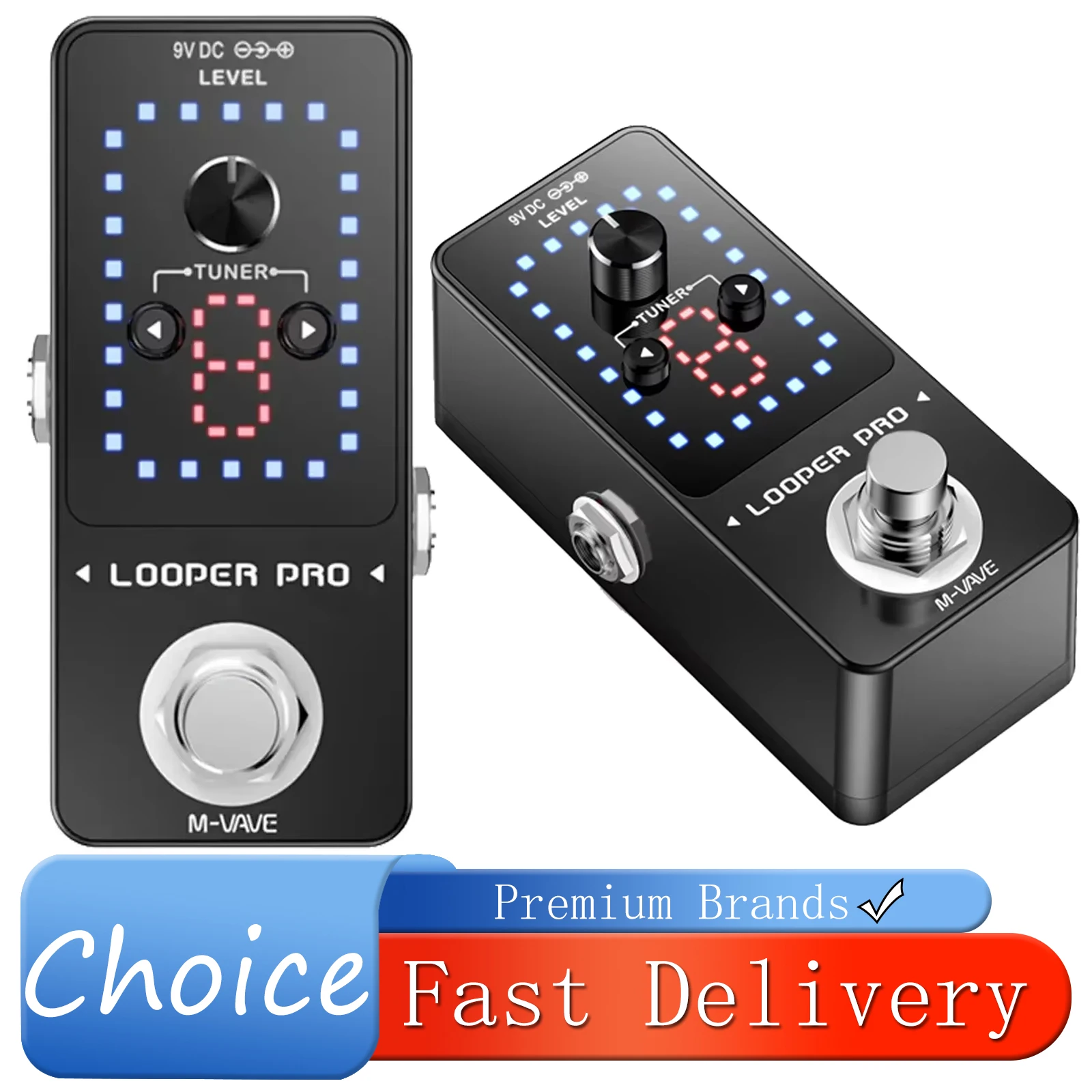 

Электрогитарная педаль эффектов M-VAVE Looper Pro, универсальная педаль-лоупер для электрических инструментов, аксессуары для электрогитары