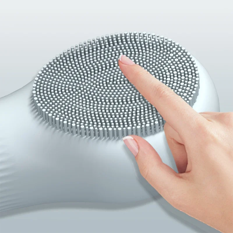 فرشاة تنظيف الوجه بالموجات فوق الصوتية المنزلية المحمولة، فرشاة تنظيف مقاومة للماء من السيليكون، أداة تنظيف عميقة للوجه والعناية بالبشرة