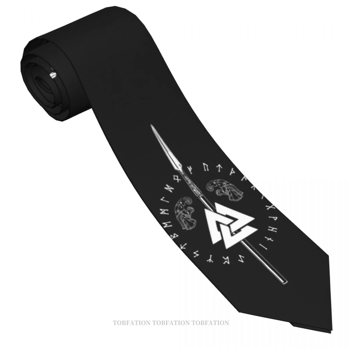 Viking Cool Men Ties 3D Printed Hip-Hop Street Business Wedding Party Shirt Accessories