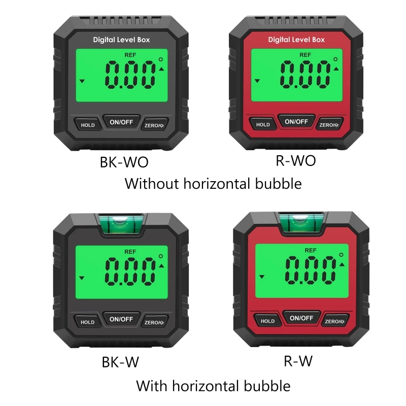 Digital Angle Finder Compact LCD Display Digital Angle Gauge & Level Tool 4x90° 2x180° Essential Woodworking Electrical