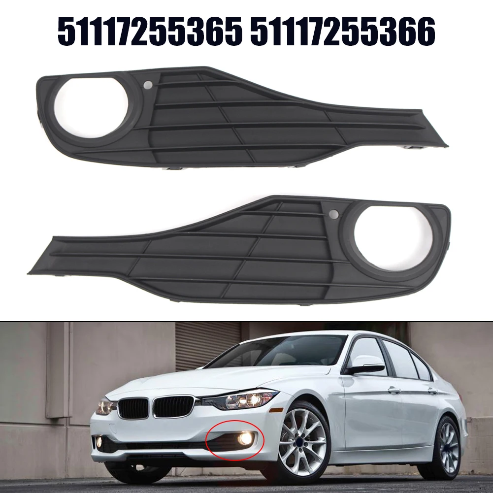 

2x Car Front Bumper Lower Grille Black ABS Front Bumper Parts 51117255365 / 51117255366 For BMW 3 SERIES F30 F31 2012-2015