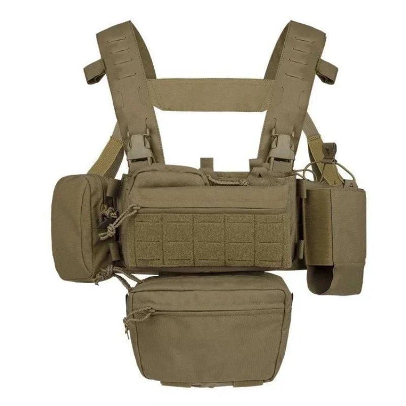 YAKEDA Tactical Chest Rig Modular Load Bearing Patrol Belt With Harness and Pouches Tactico Gear Hunting Chest