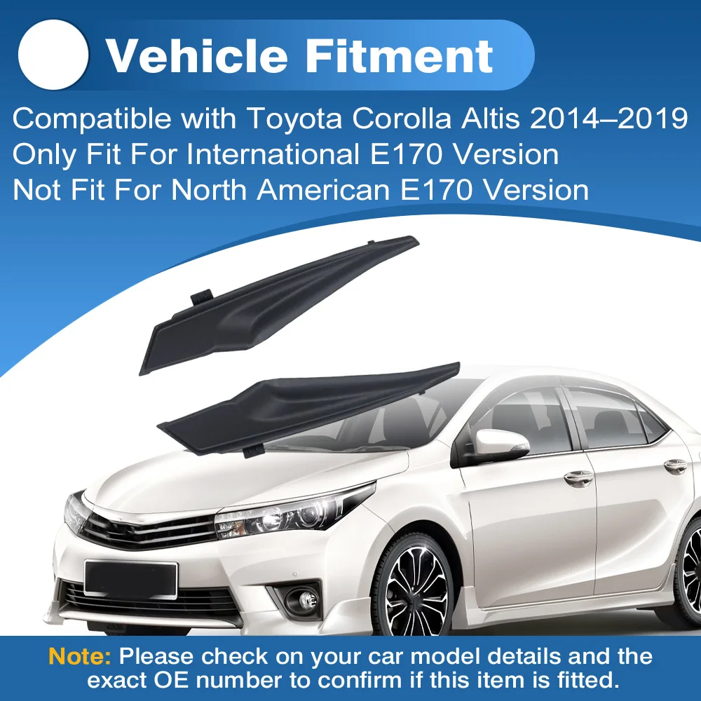 

2pcs Front Windshield Wiper Extension Cover For Toyota Corolla Altis 2014 2015 2016 2017 2018 2019 53823-02130 53824-02130