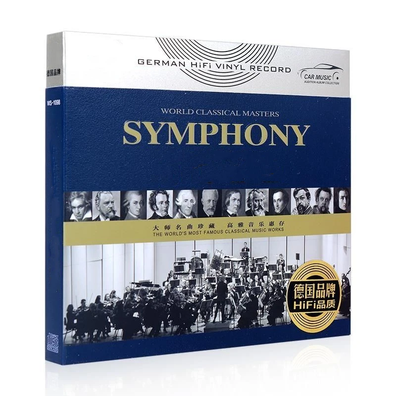 CD de música clásico Beethoven Mozart Schubert, álbum de música de Piano más grandes éxitos, 3 uds., registro de música, Cosplay, Walkman, caja de rastas de sonido para coche