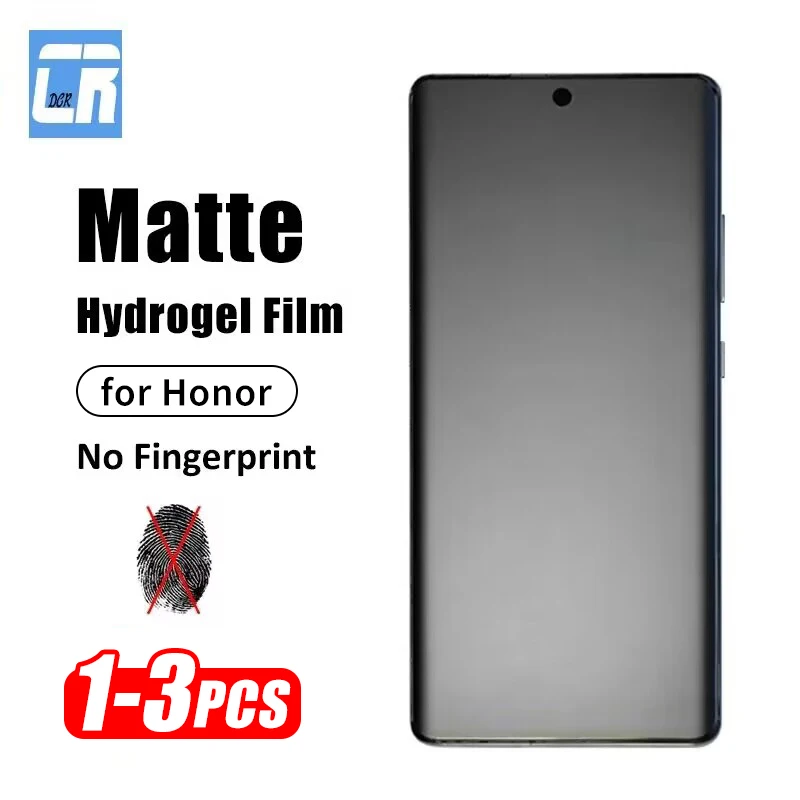 

1-3PCS Curved Matte Hydrogel Film For Honor Magic5 Lite 4 Ultimate Screen Protectors For Honor 90 80 70 Pro Plus X9a X9b X50 X40