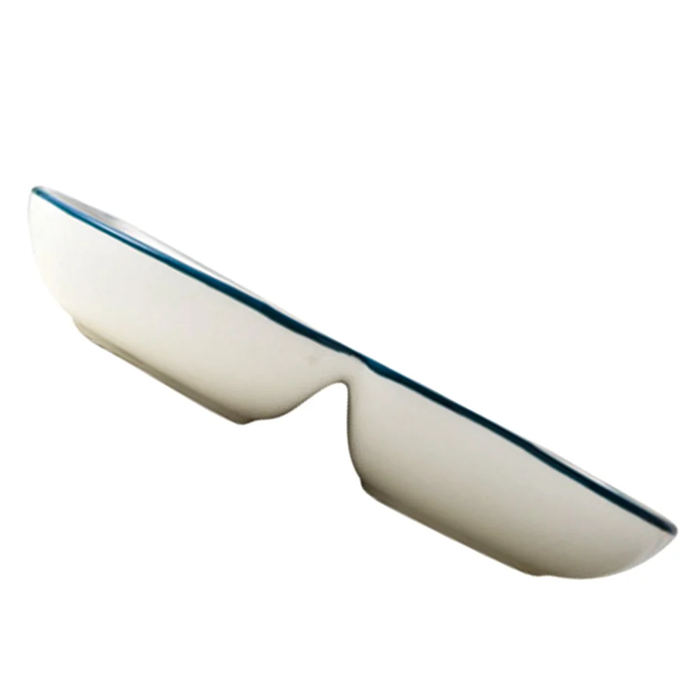 

Three Grid Breakfast Plate Divided Food Tray Ceramic Dish Safe Non-Toxic Practical Tray Plate Ceramic Three-Grid Dish