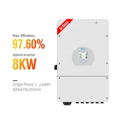 Deye SUN-8K-SG01LP1-EU 48V Single Phase 3 Phase 8kw 10kw 12kw 220V Hybrid Solar Inverter For Home Solar System