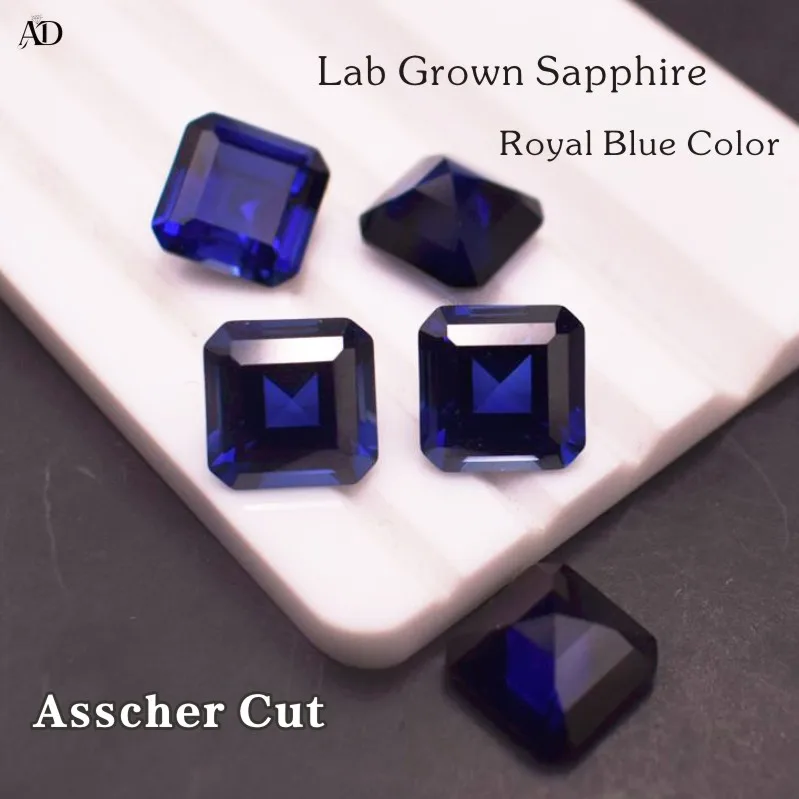 

Lab Grown Sapphire Royal Blue Color Multiple Cuts Available Gems For Jewelry Setting&Custom Design Selectable AGL Certificate