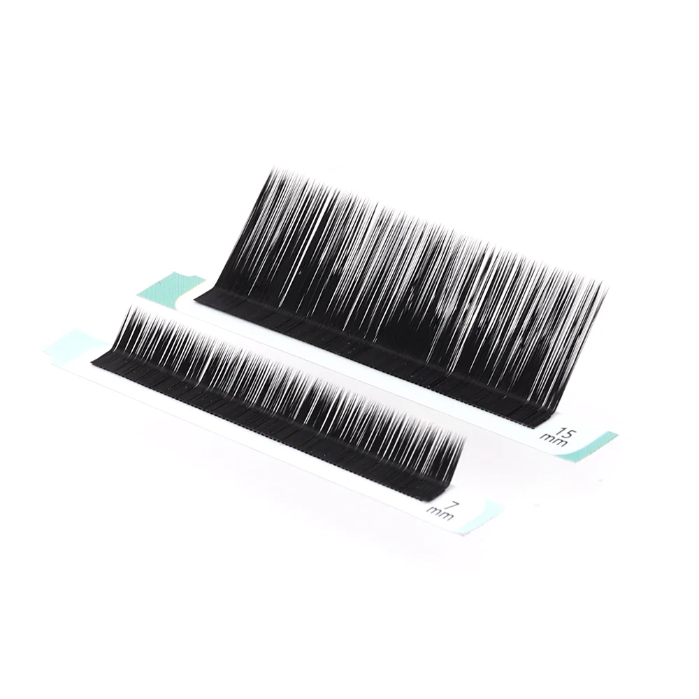 16 Rows L/L+/LC/LD/LU Curl Classic Eyelash Extensions 0.07 Black 7-15mm Mixed Individual Eyelashes For Grafting L Shaped Lashes