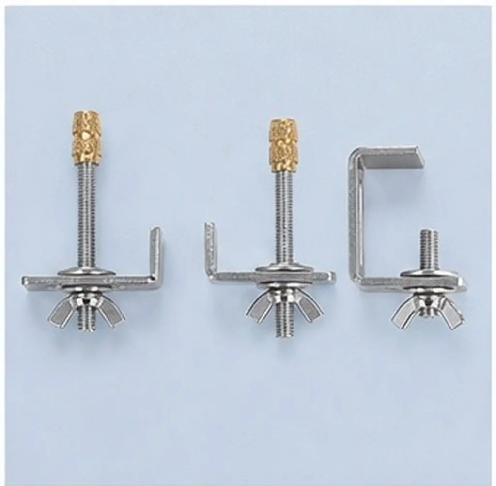 1Set Robust Metal Sink Mounting Clips Brackets Kit for Undermount Kitchen Bathroom Basins Stone Sinks Installation Support